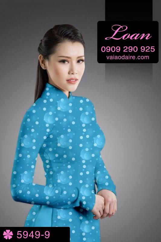 Vải áo dài chấm bi