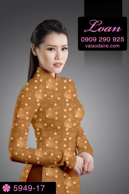 Vải áo dài chấm bi