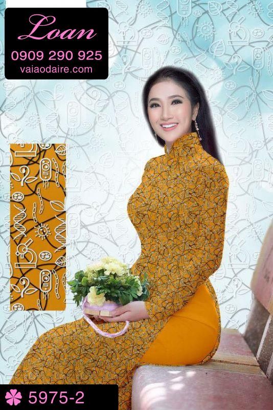 Vải áo dài hoa nhí