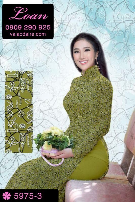 Vải áo dài hoa nhí