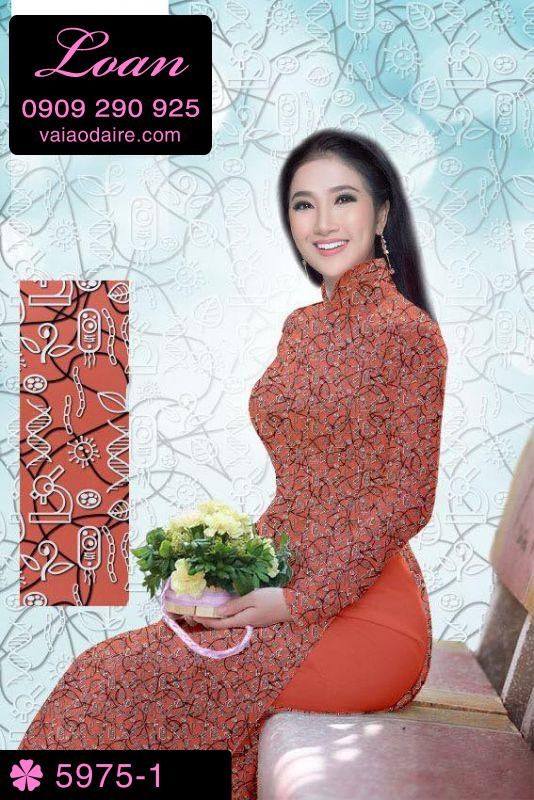 Vải áo dài hoa nhí