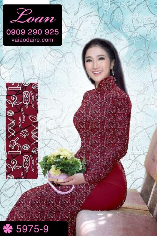Vải áo dài hoa nhí