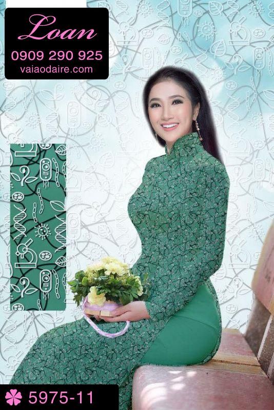 Vải áo dài hoa nhí
