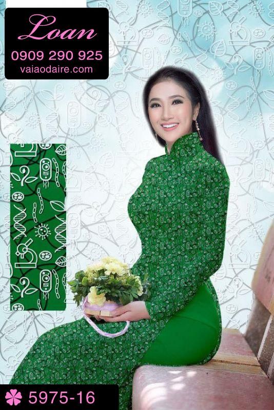 Vải áo dài hoa nhí