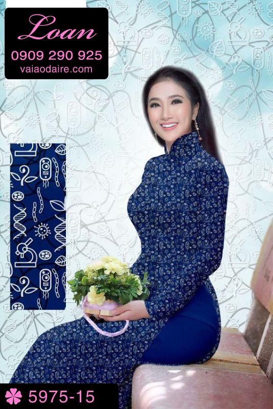 Vải áo dài hoa nhí