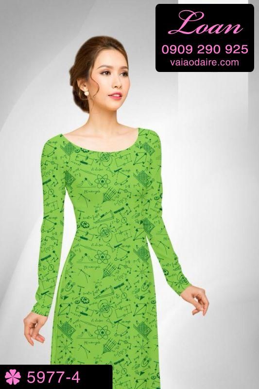 Vải áo dài hoa nhí Vải áo dài hoa nhí
