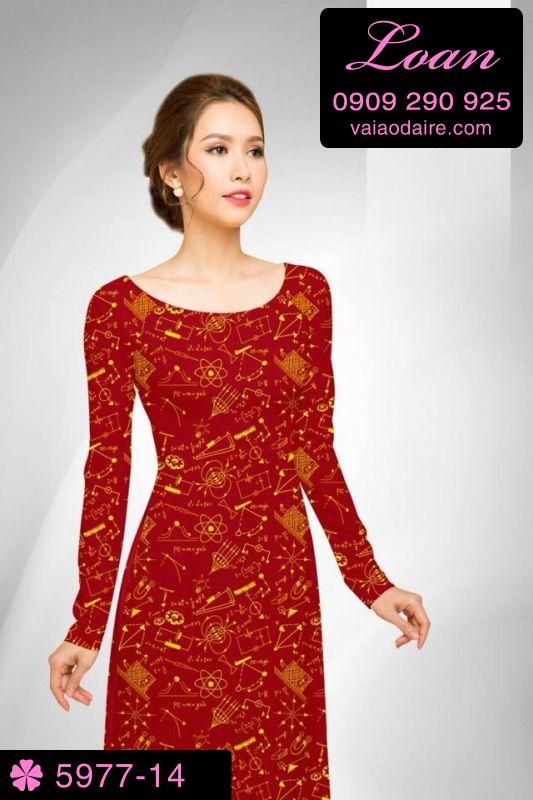 Vải áo dài hoa nhí Vải áo dài hoa nhí
