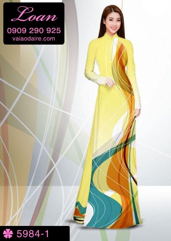 Vải áo dài đường kẽ dọc