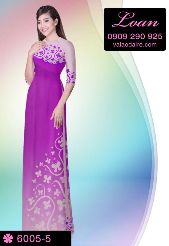 Vải áo dài hoa văn
