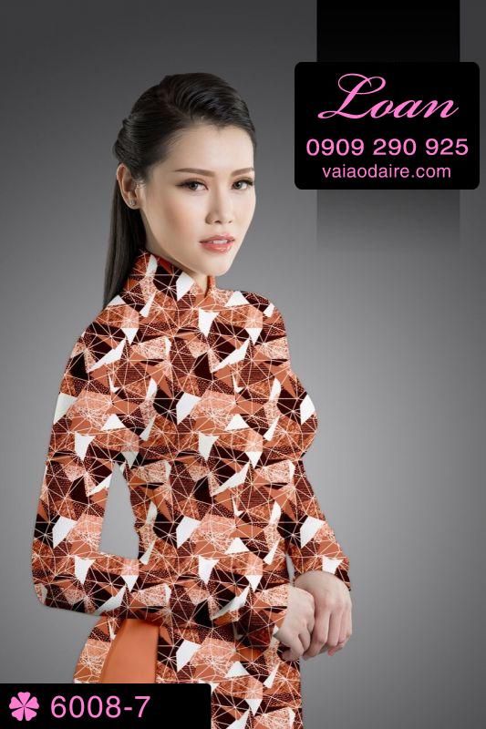 Vải áo dài hoa nhí