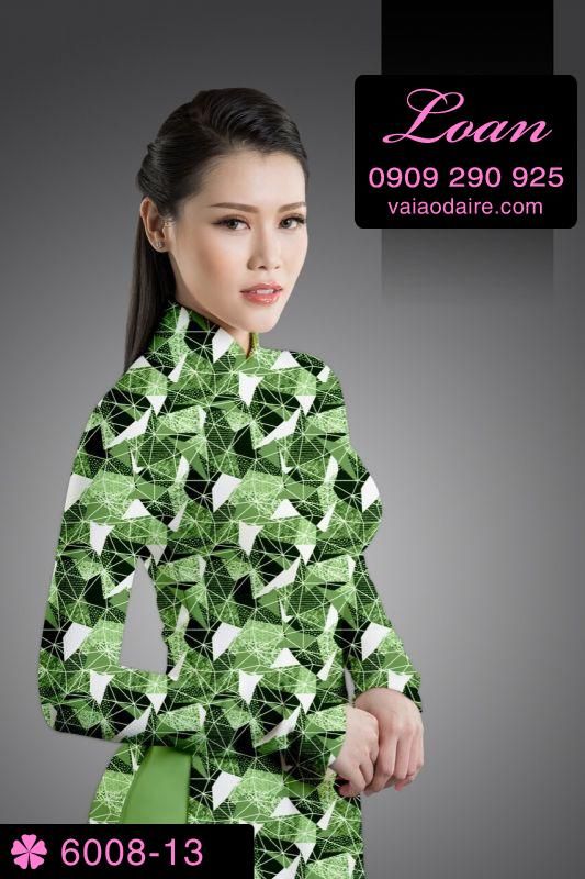 Vải áo dài hoa nhí