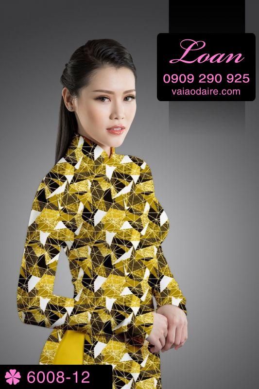 Vải áo dài hoa nhí
