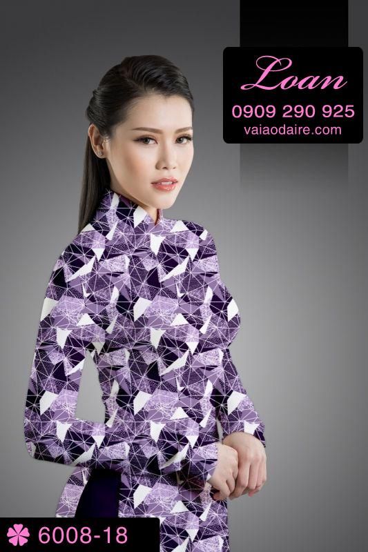 Vải áo dài hoa nhí