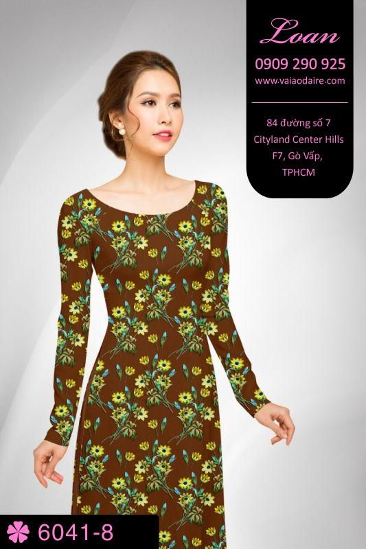 Vải áo dài hoa nhí
