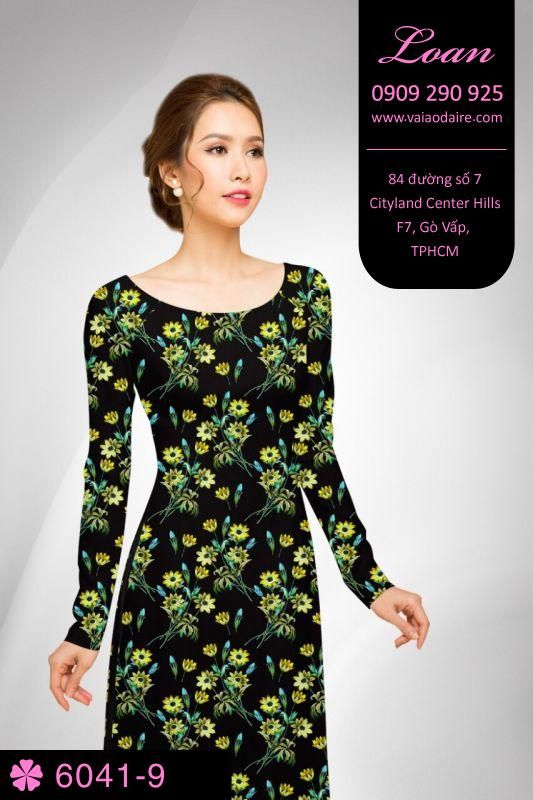 Vải áo dài hoa nhí