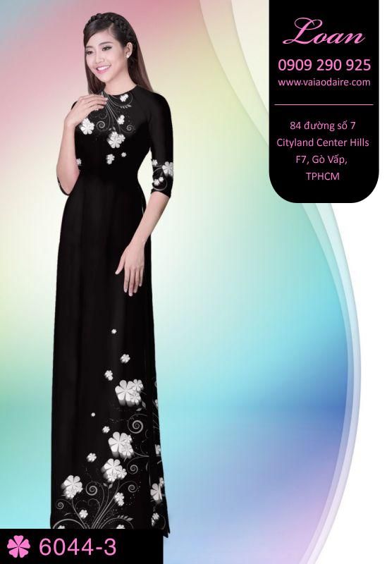 Vải áo dài hoa dây