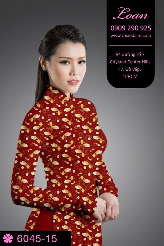 Vải áo dài hoa nhí