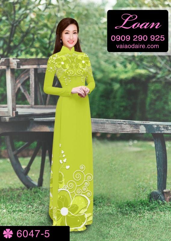 Vải áo dài hoa mờ