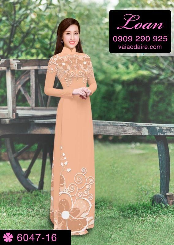 Vải áo dài hoa mờ