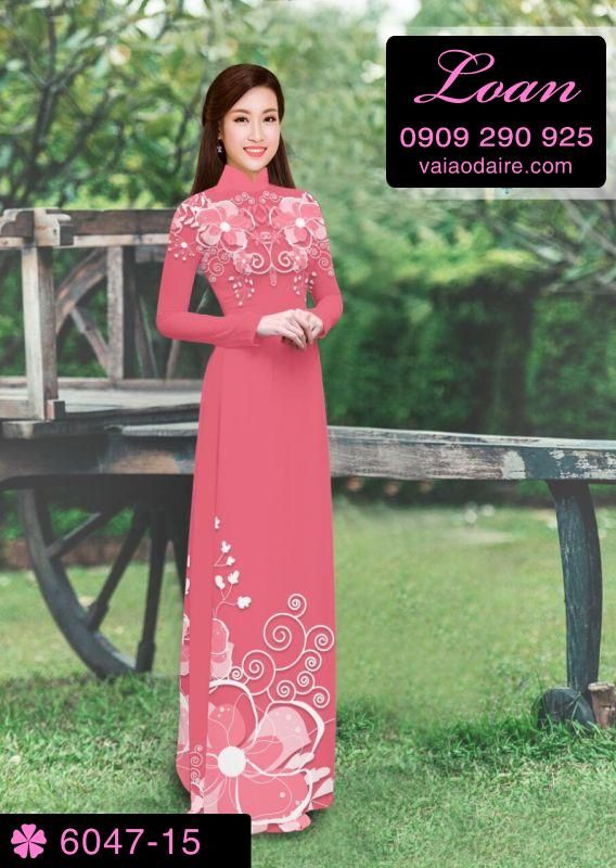Vải áo dài hoa mờ