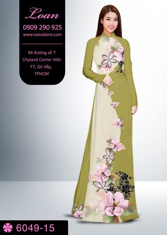 Vải áo dài hoa dây