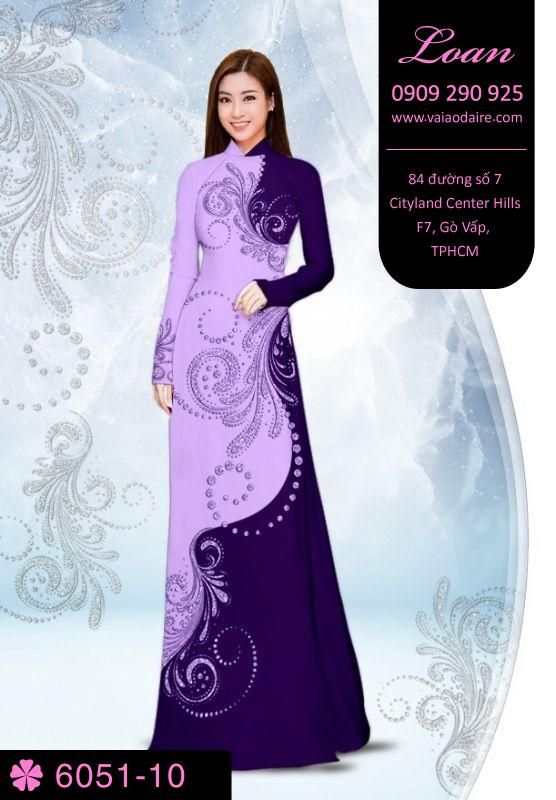 Vải áo dài hoa văn