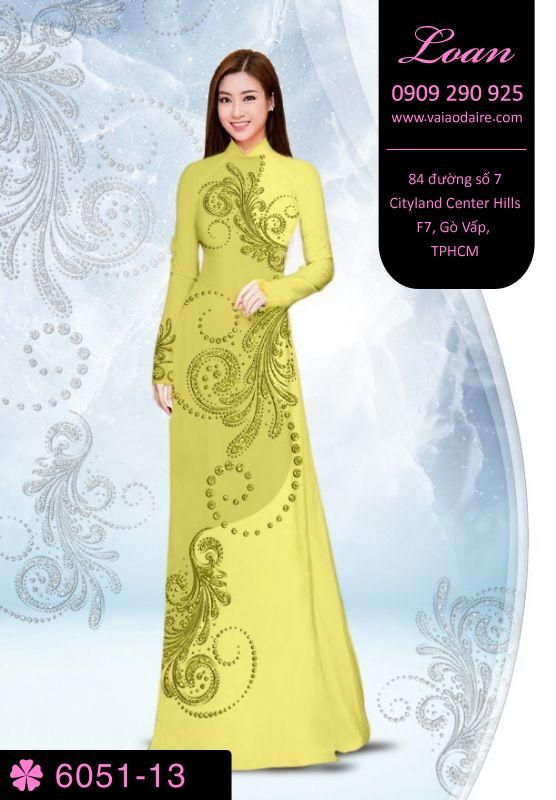 Vải áo dài hoa văn