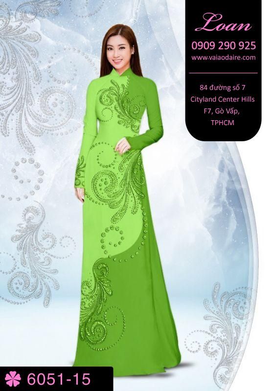 Vải áo dài hoa văn