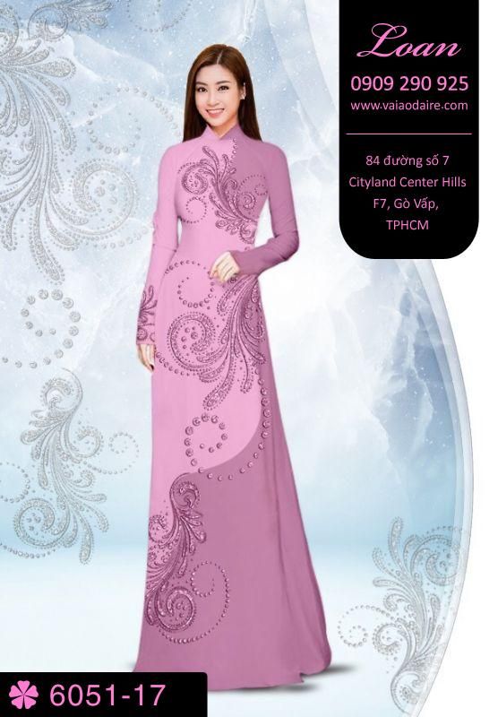 Vải áo dài hoa văn