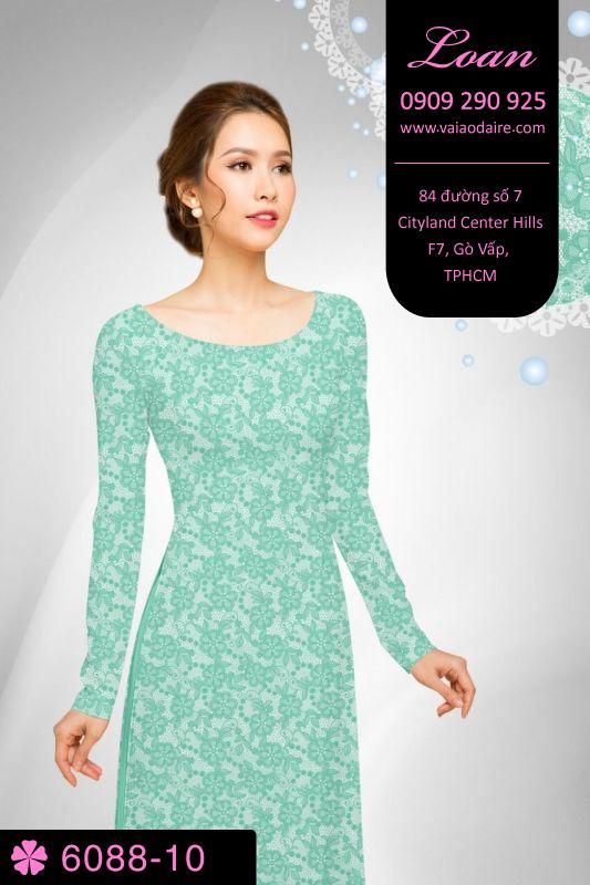 Vải áo dài hoa nhí