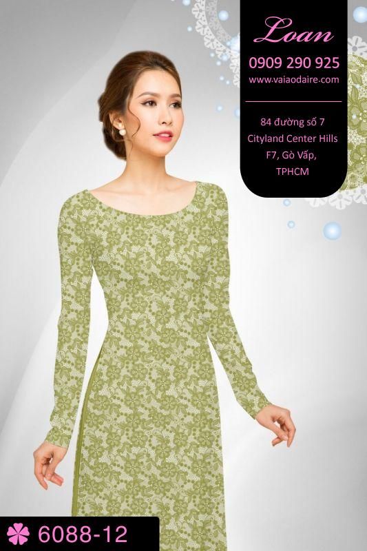 Vải áo dài hoa nhí