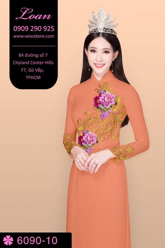 Vải áo dài hoa văn đẹp