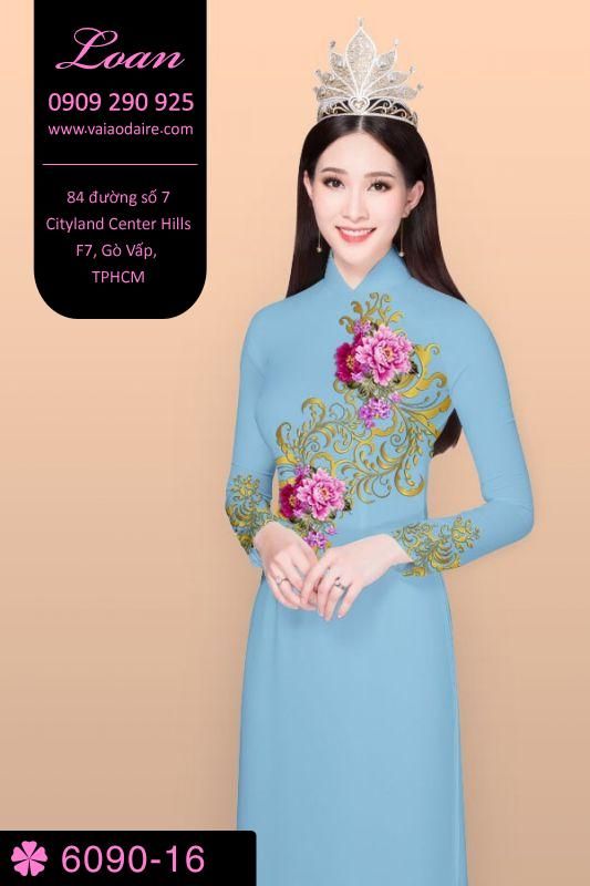 Vải áo dài hoa văn đẹp