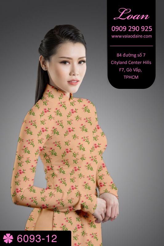 Vải áo dài hoa nhí