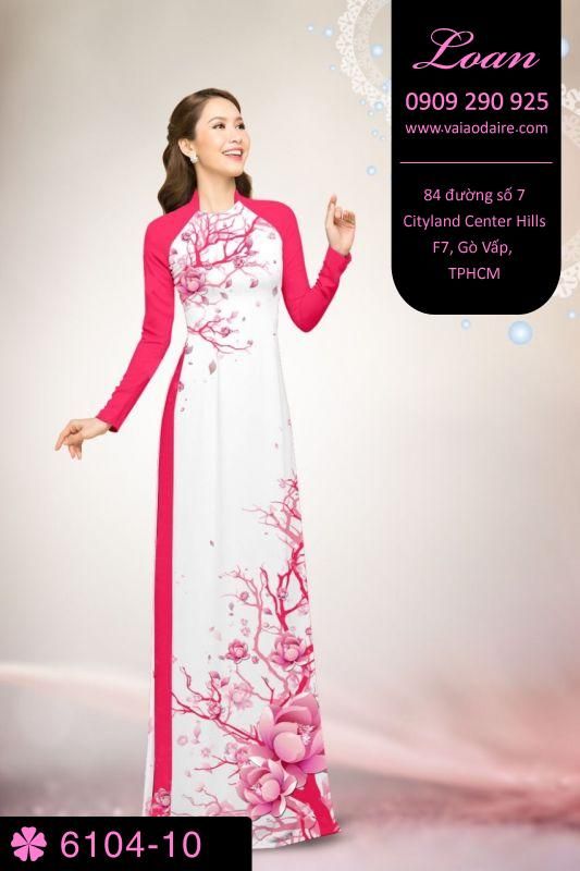 Vải áo dài cành cây