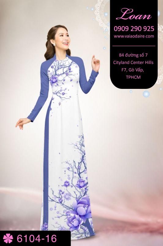 Vải áo dài cành cây