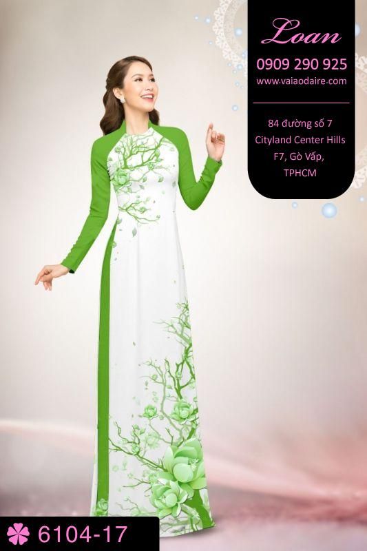 Vải áo dài cành cây
