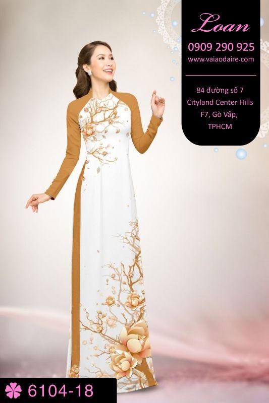 Vải áo dài cành cây