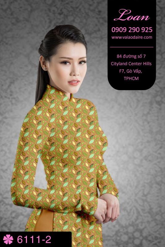 Vải áo dài hoa nhí