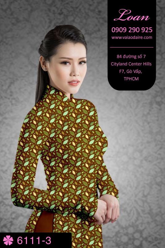 Vải áo dài hoa nhí