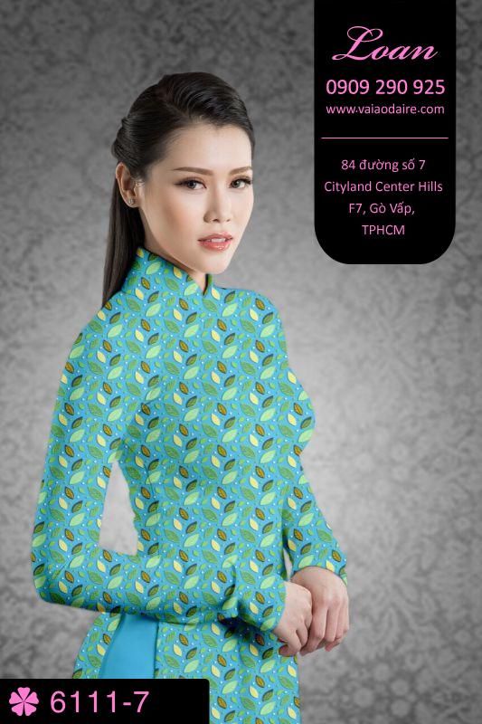 Vải áo dài hoa nhí