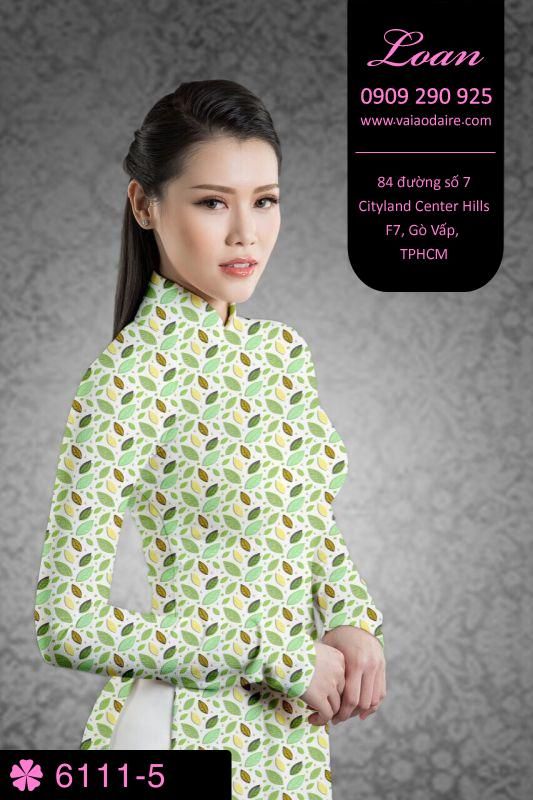 Vải áo dài hoa nhí