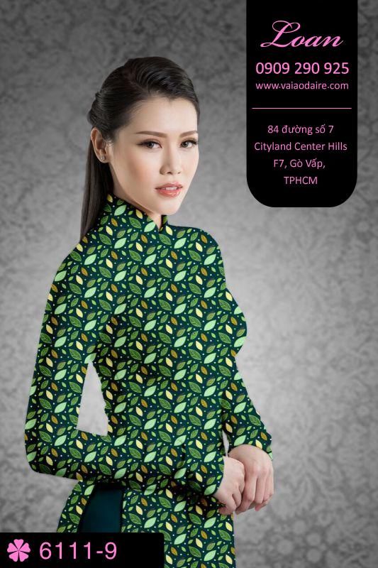 Vải áo dài hoa nhí