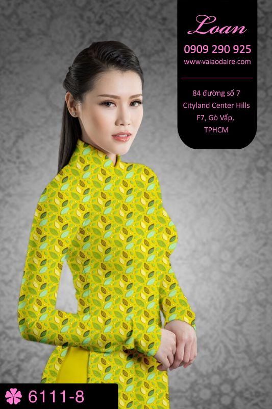 Vải áo dài hoa nhí