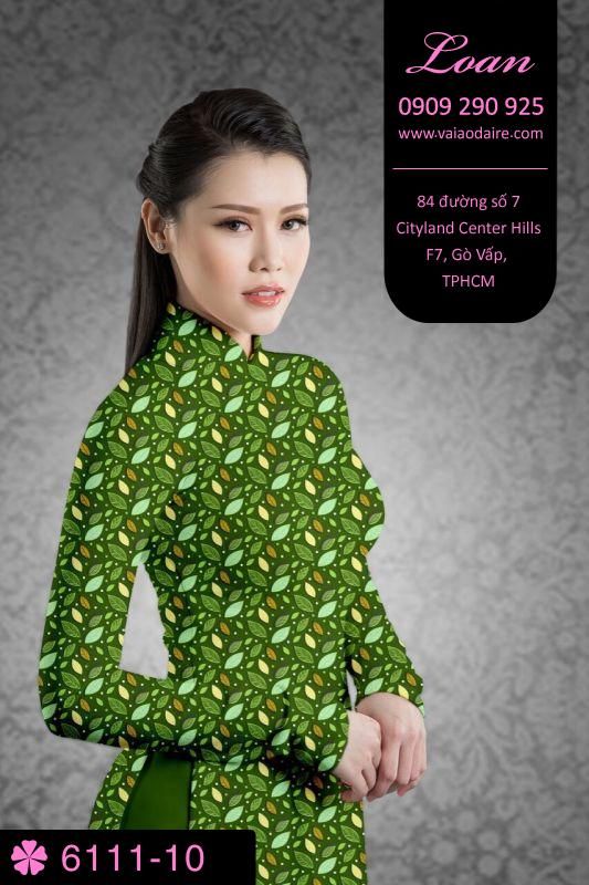 Vải áo dài hoa nhí