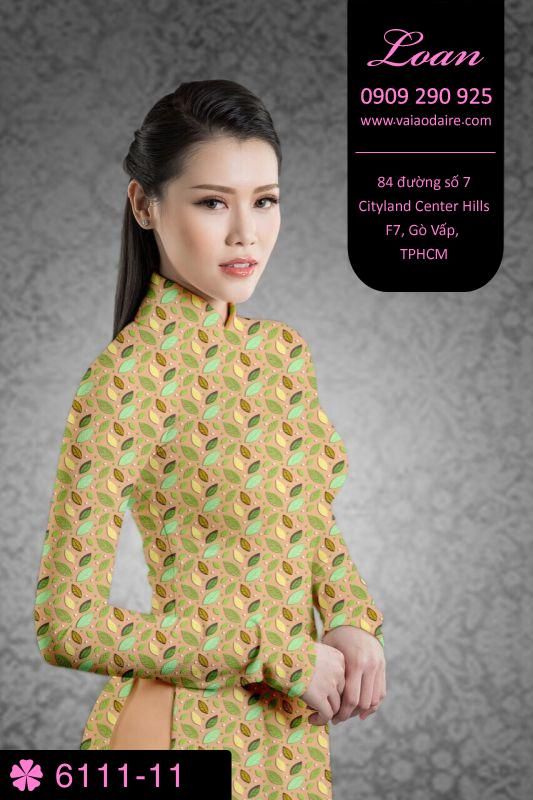 Vải áo dài hoa nhí