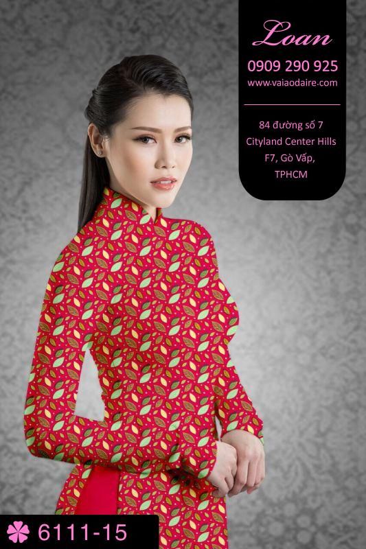 Vải áo dài hoa nhí