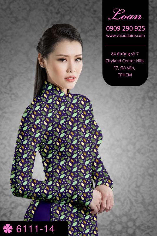 Vải áo dài hoa nhí