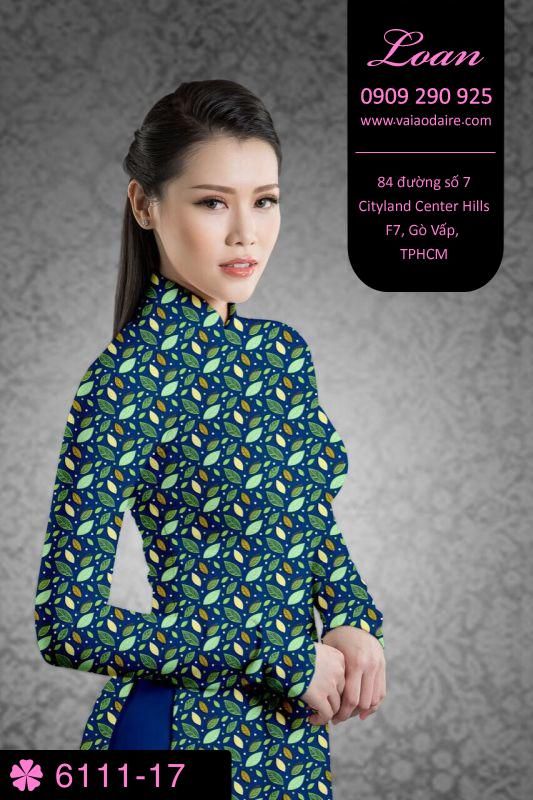 Vải áo dài hoa nhí