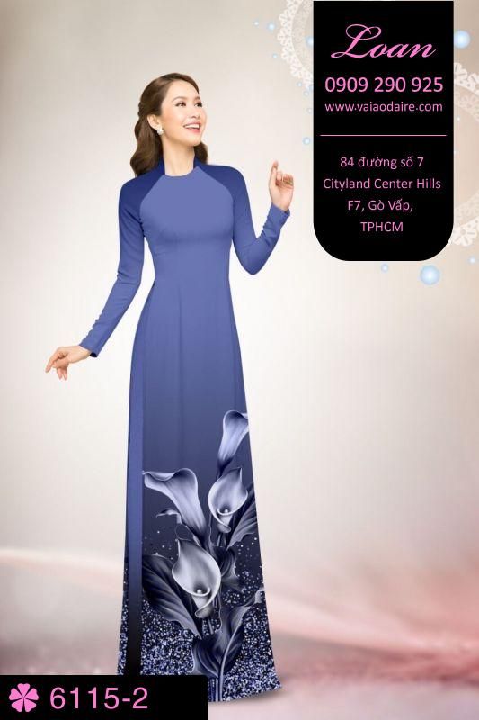 Vải áo dài hoa Thủy Vu Vải áo dài hoa Thủy Vu
